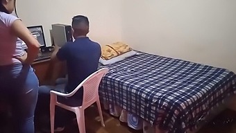 Stepmom Interrupts My Gaming Session With My Stepsister: A Steamy Encounter In Secret