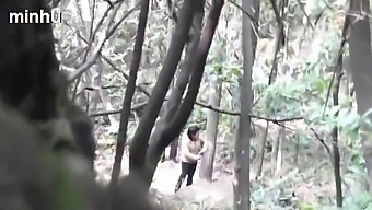 Daddy Drills Japanese Escort In Wooden Setting