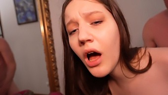 Brunette Teen Margo Von Teese'S Holes Filled With Cum By Stepdad