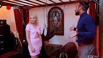 Madison Summers Fulfills Stepdad'S Bondage Fantasy In Sex Dungeon
