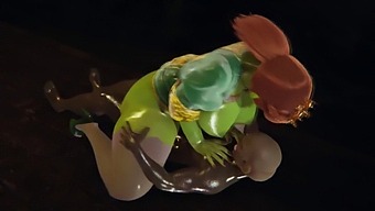 Shrek - Princess Fiona'S Titjob And Big Boobs Get Filled With Orc Cum In 3d