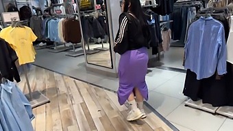Shopping As A Wife Turns Into A Hot Experience With A Fan.