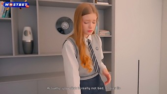 Redhead Schoolgirl Caught On Webcam, Choose Between Rough Sex And Expulsion.