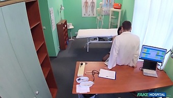 Married Woman Has Sex With Her Black Doctor Immediately After Her Husband Leaves The Room.
